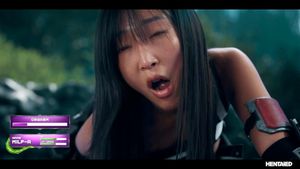 Asian Girl vs Hentai Monster Cock - Hardcore Creampie And Cum In Mouth